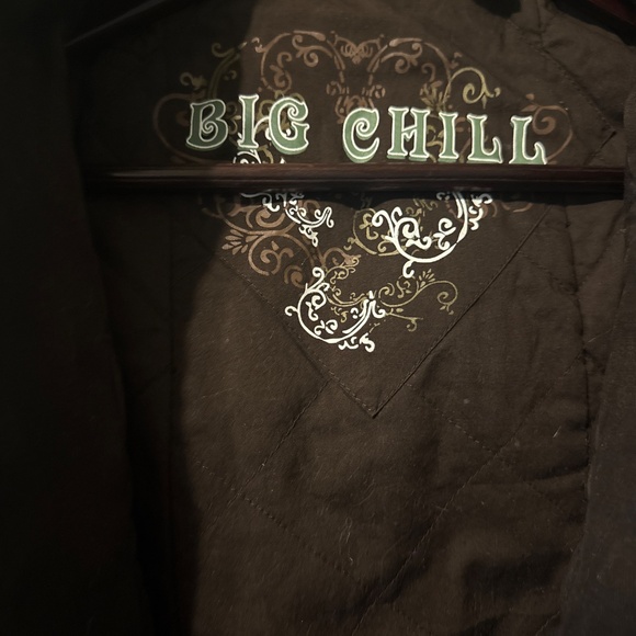 Mid-Waste Vintage Big Chill jacket very warm and stylish with fur tr - Picture 3 of 6
